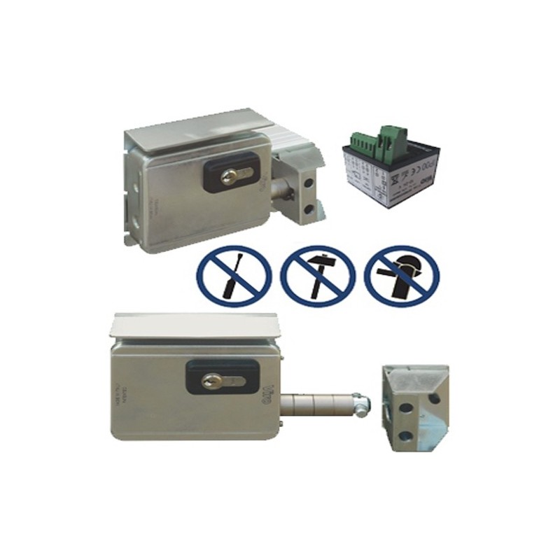 Cerradura eléctrica portón corredera viro V09...