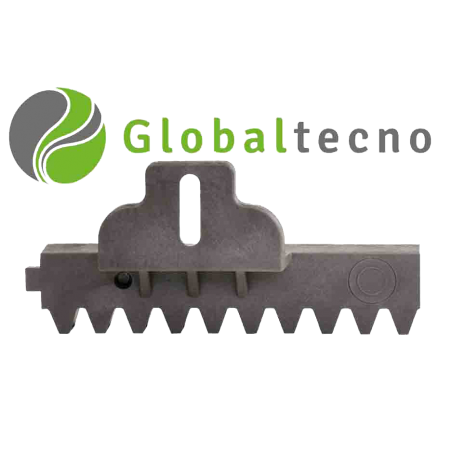 Cremallera metal/plástica - Alma de acero - Stagnoli - para motores con piñón de aluminio y plástico