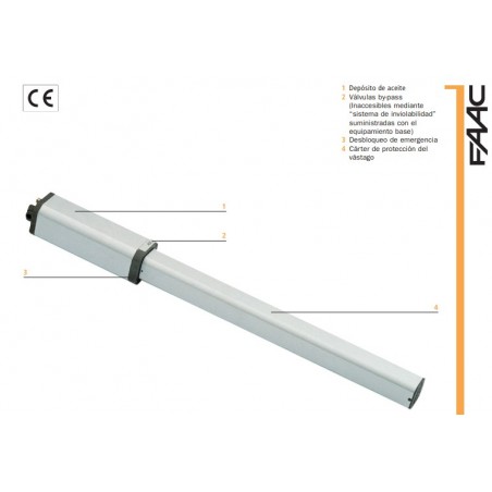 Kit Set Pack DOBLE Faac 422 SB - 02 Motores Hidráulico portón batiente brazo - 3 MT - Alto flujo