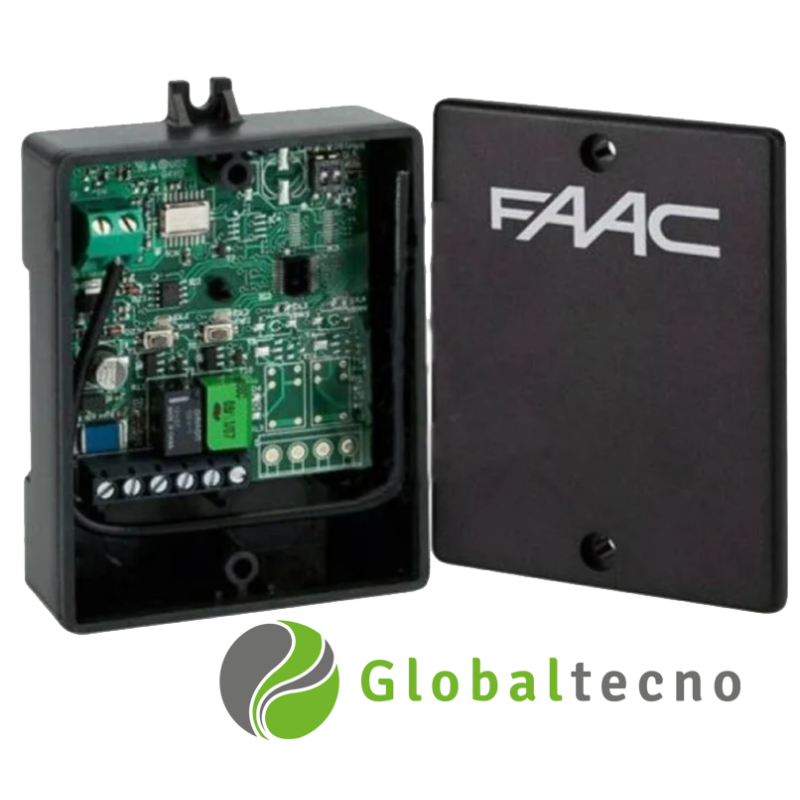 Receptor externo Faac 433 mhz 24 volt - 500 usuarios -