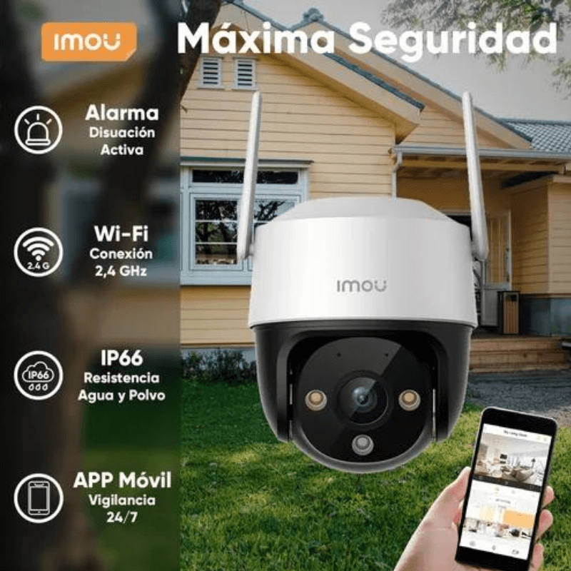CÁMARA IMOU IP DOMO PT 4MP 3.6MM IR30 METROS...