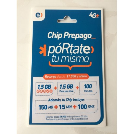 Chip entel para GSM - Abre porton celular - Prepago