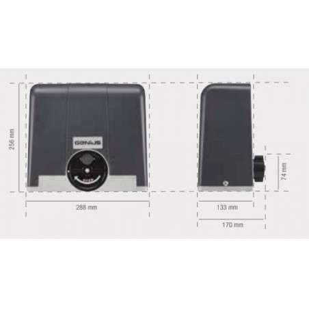 Kit set pack motor Genius  blizzard 900 portón corredera de 900 kg