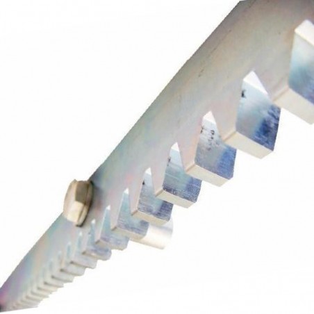 Cremallera Centurion metal para portón automático corredera deslizante 1 metro